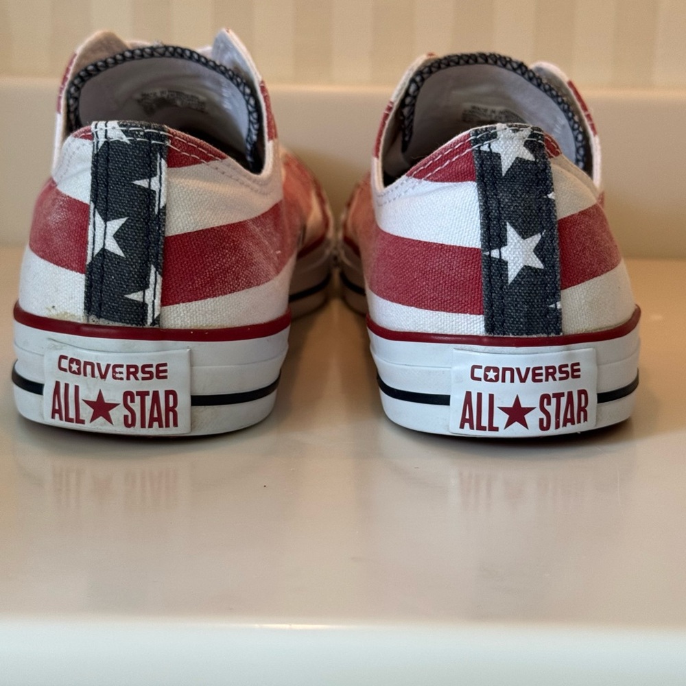 Converse Chuck Taylor All Star US Flag Low Top Sneakers Unisex M 9.5 W 11.5 - Picture 8 of 16